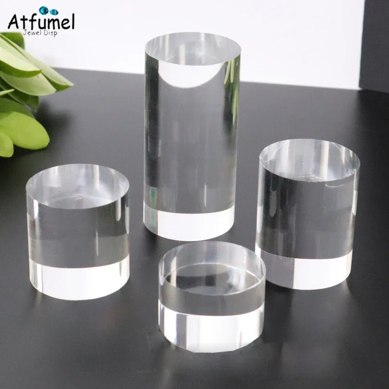 Acrylic Cylinder Ring Jewelry  - Photo Acrylic Block 评论和价格