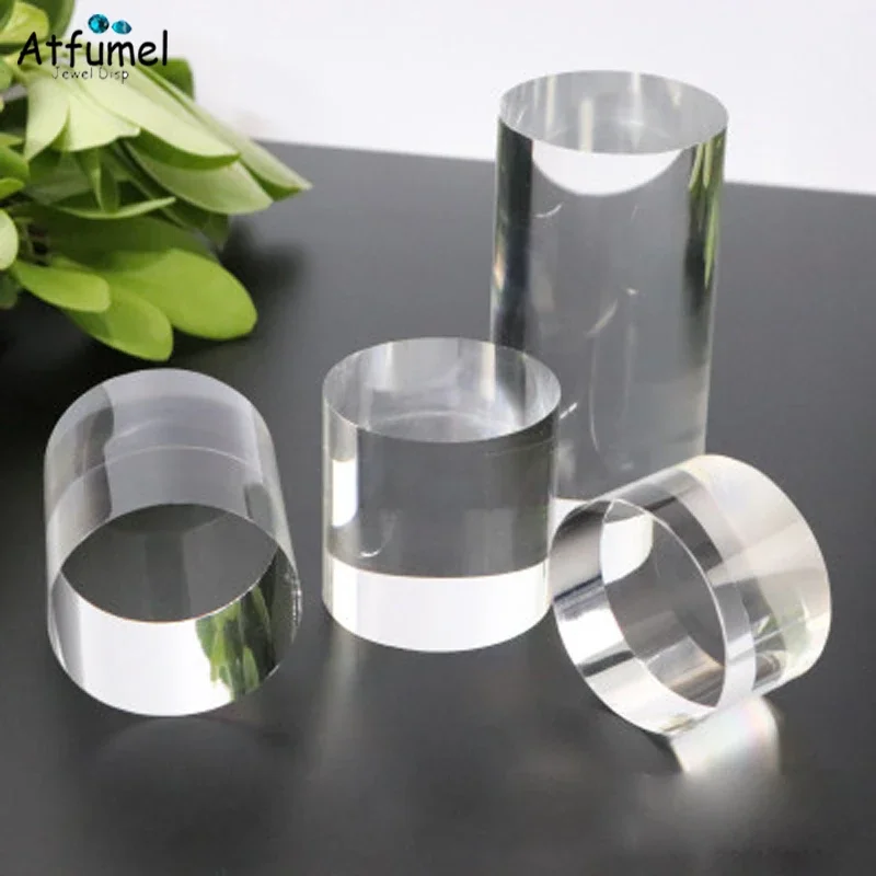 Acrylic Cylinder Ring Jewelry  - Photo Acrylic Block 评论和价格