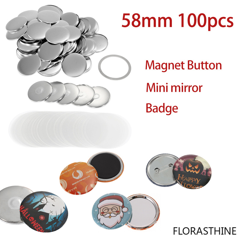 100set 58mm Blank Pin Button B - Button Badge Blank 评论和价格