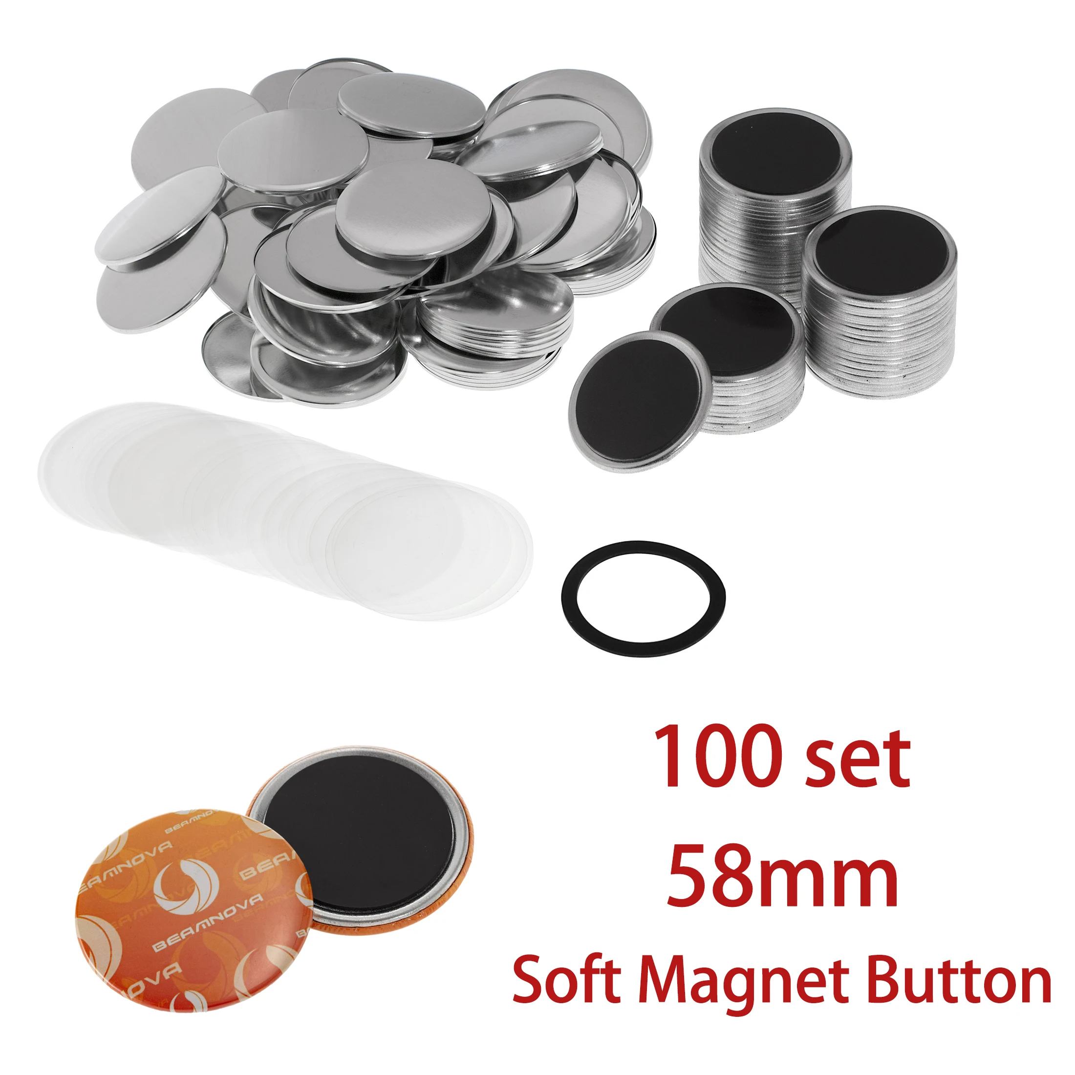 100set 58mm Blank Pin Button B - Button Badge Blank 评论和价格